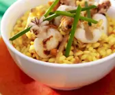 Risotto mit Tintenfisch