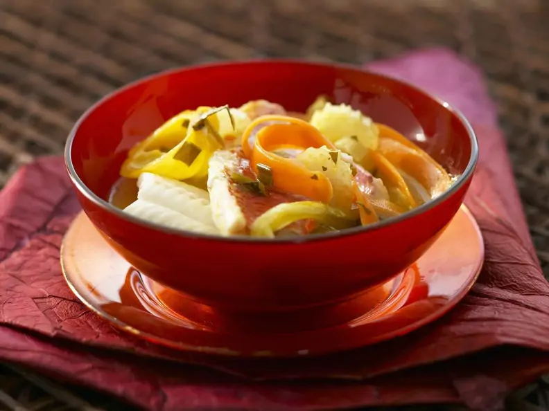 Fischsuppe mit Gemüse