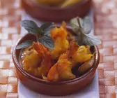 Safrangarnelen mit Tomatensauce
