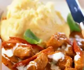 Kalbsgulasch mit Polenta