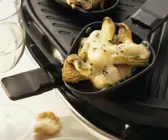 Austernpilzkappen mit Knoblauch
