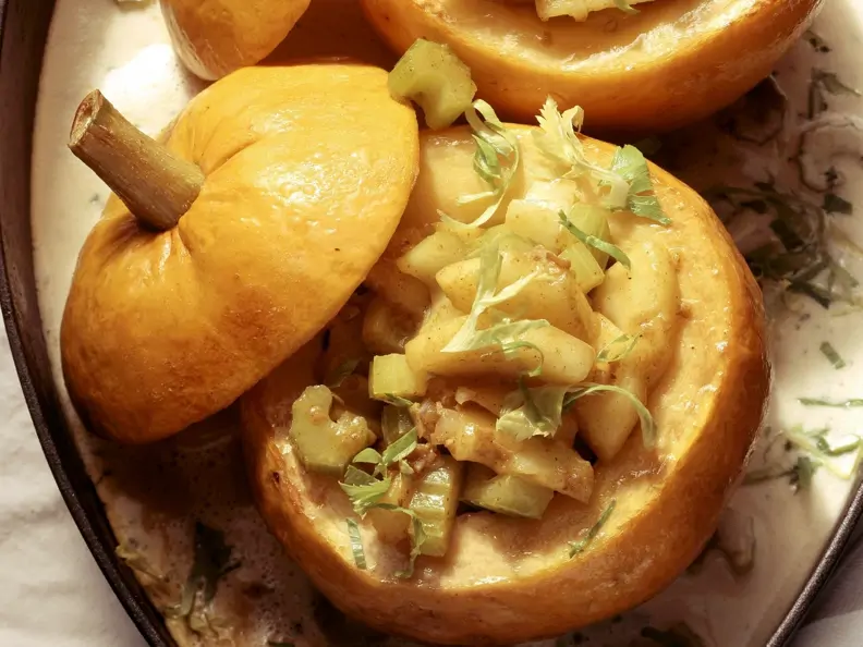 Kürbis mit Füllung