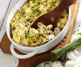 Champignon-Schinken-Gratin