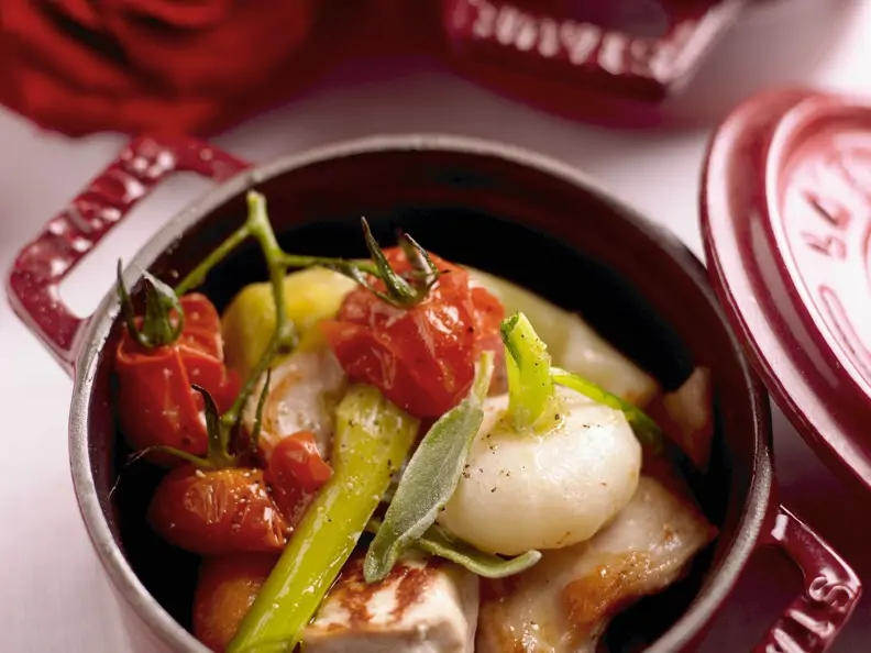 Schmor-Kaninchen mit Gemüse