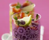 Erdbeer-Bohnensalat mit Honig