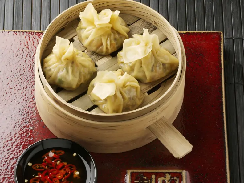 Dim Sum mit Hackfleischfüllung