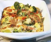Gemüsegratin mit Raclette überbacken
