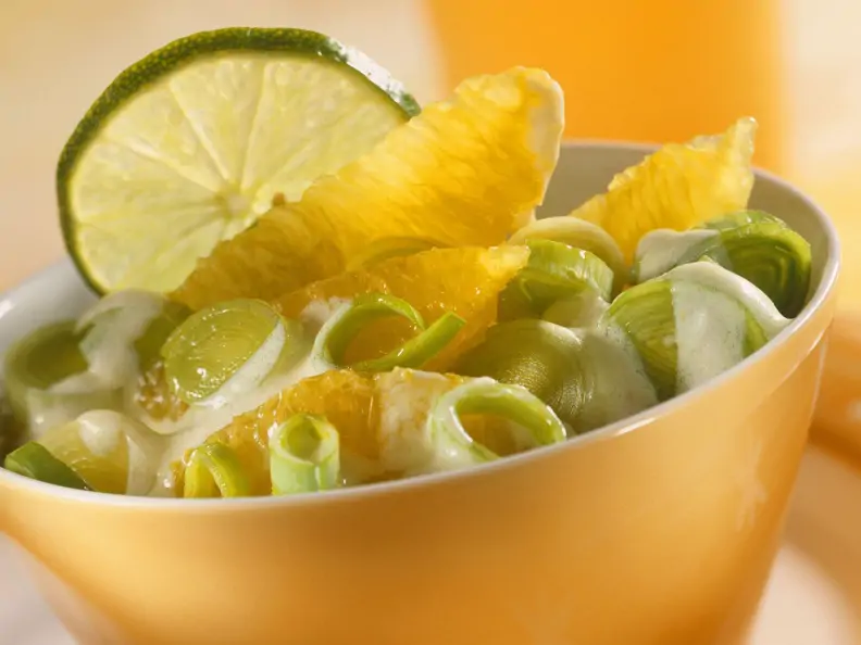 Orangen-Lauch-Salat