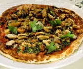 Pizza mit Miesmuscheln