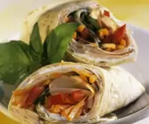 Hähnchen-Gemüse-Wraps