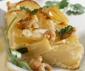 Spargel-Kartoffel-Gratin mit Krabben