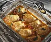 Kalbsrouladen mit Paprikafüllung