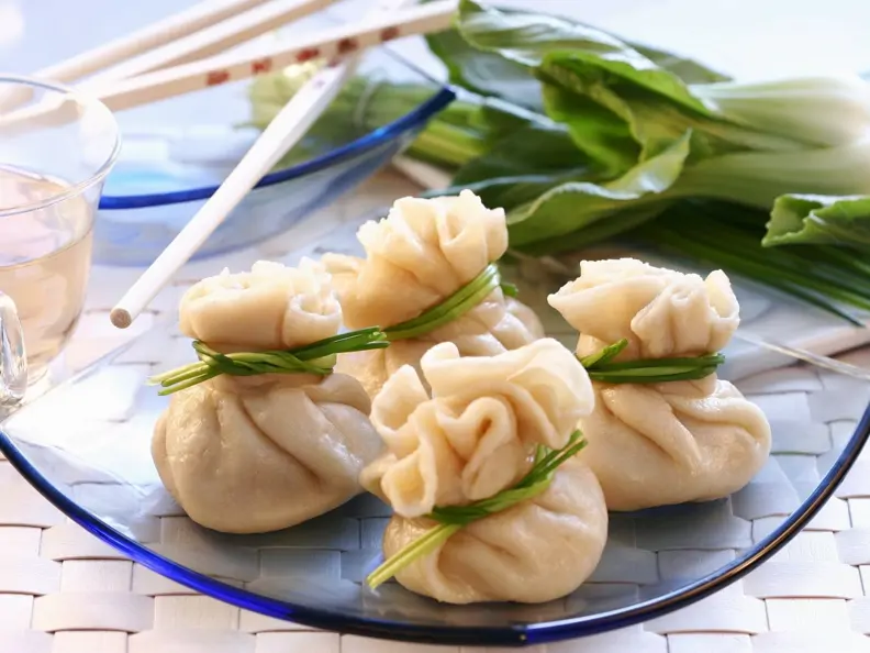 Gefüllte Teigtaschen auf chinesische Art