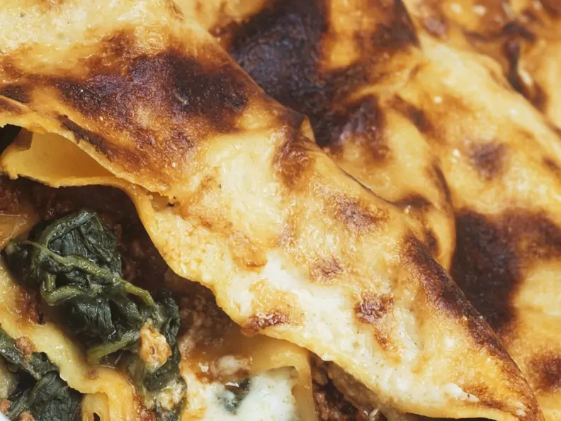 Spinatlasagne mit Hackfleisch