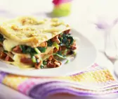 Spinat-Pfifferlings-Lasagne