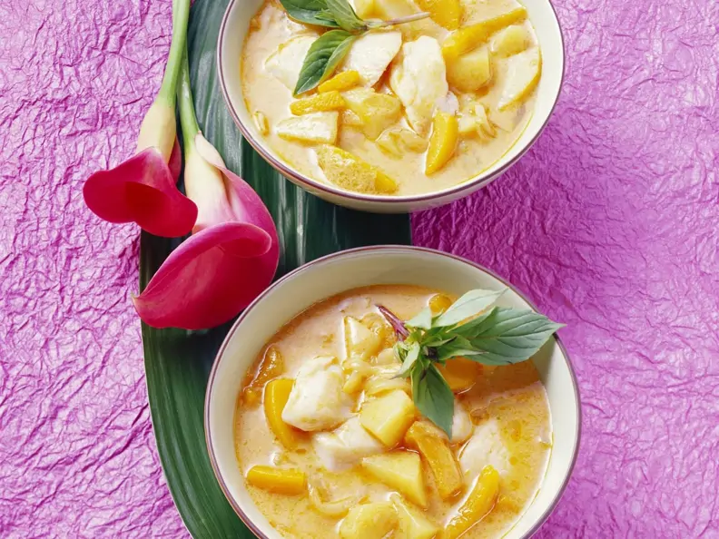 Fisch-Kürbis-Curry mit Kartoffeln
