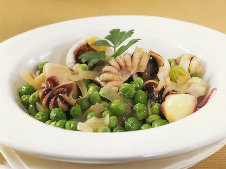 Calamari-Erbsen-Salat