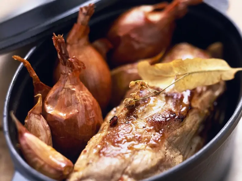 Geschmortes Schweinefilet