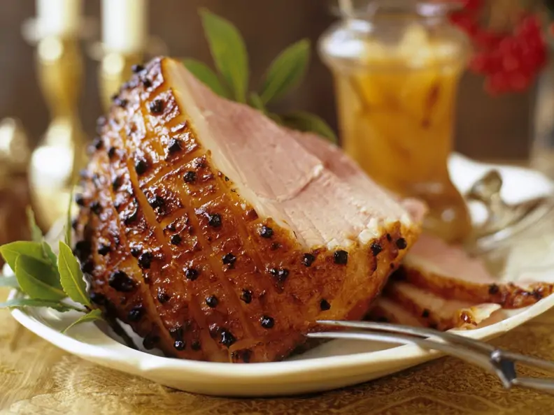 Weihnachtlicher Schinkenbraten