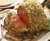 Rinderbraten mit Kräutermantel