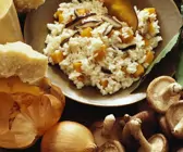 Pilzrisotto mit Butternusskürbis