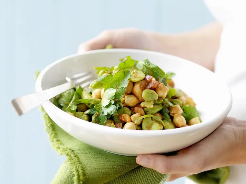 Kichererbsensalat mit Bohnen