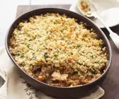 Herzhafter Pie mit Kaninchen und Karotten