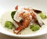 Shrimps-Curry mit Porree