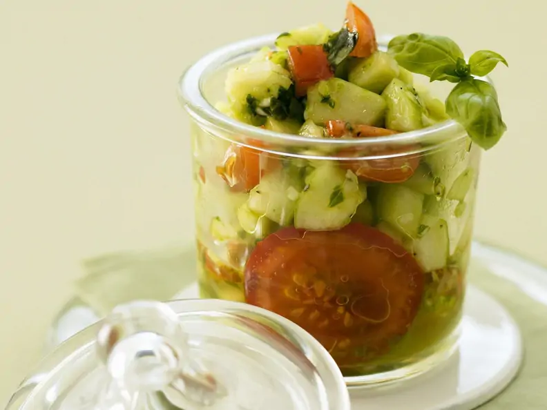 Marinierte Tomaten mit Olivenöl