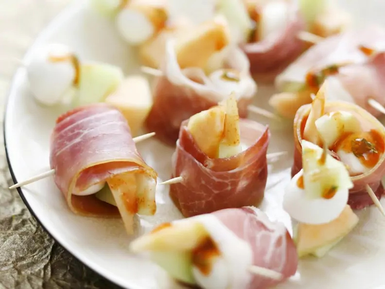 Mozzarella-Schinken-Röllchen