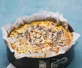 Kartoffelquiche mit Sesam