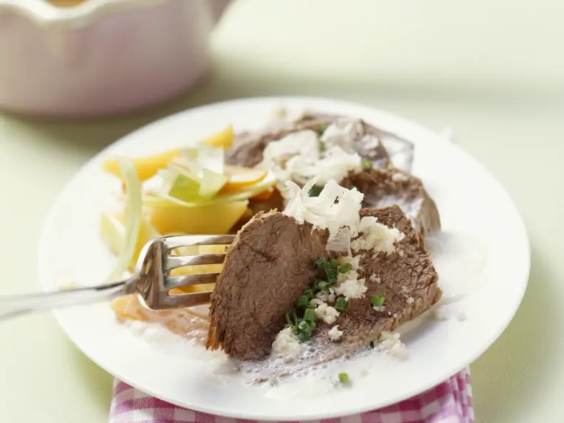 Tellerfleisch mit Meerrettich