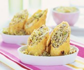 Maistortilla mit jungen Sprossen