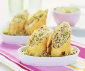 Maistortilla mit jungen Sprossen