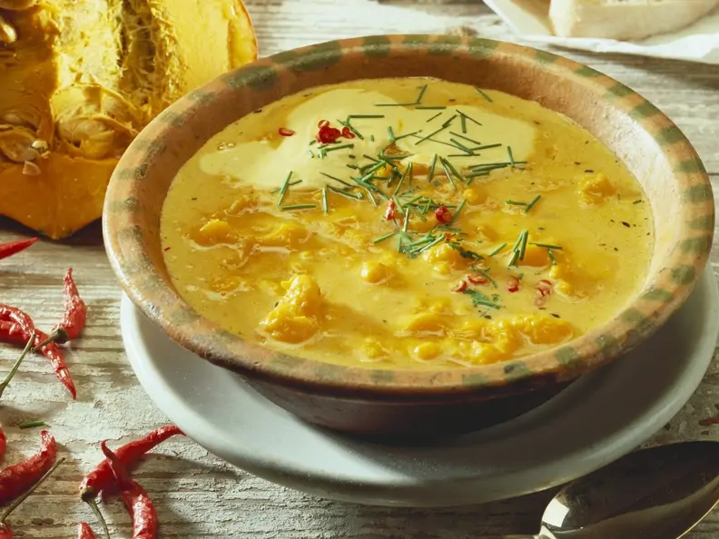 Kürbissuppe auf jamaikanische Art