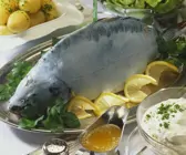 Karpfen blau mit Mehrrettichsahne