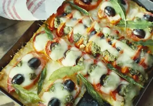 Polentagratin mit Gemüse und Käse