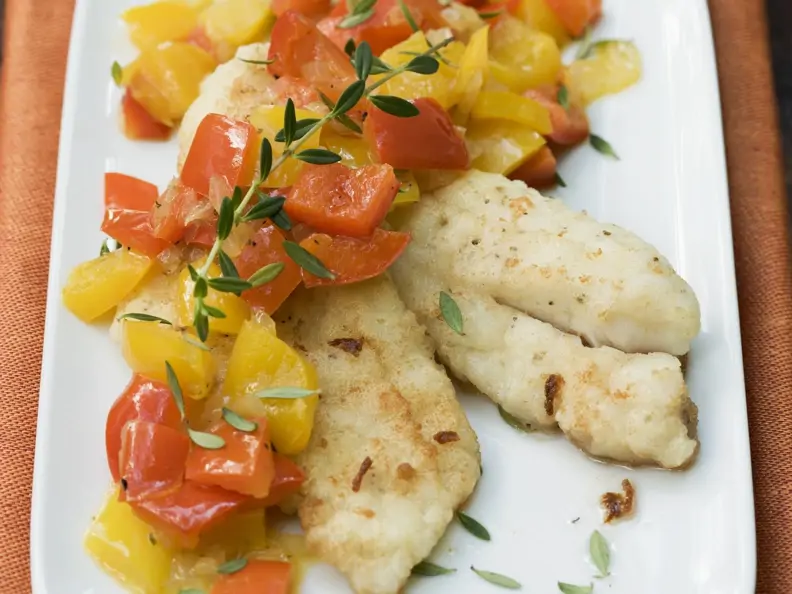 Zander mit Peperonata