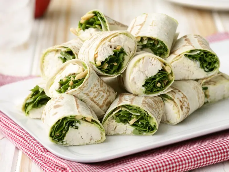 Hähnchen-Wraps mit Rucola