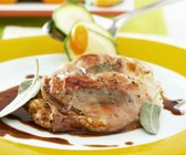 Kalbsschnitzel mit Salbei (Saltimbocca)