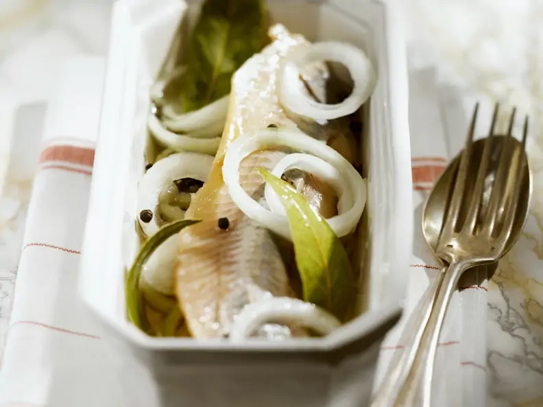 Marinierte Heringsfilets