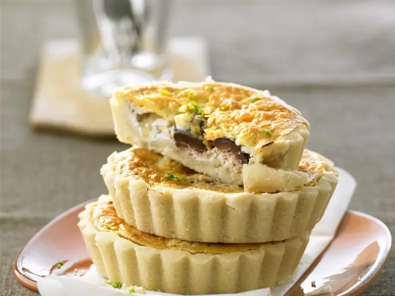 Tartelett mit Ziegenkäse