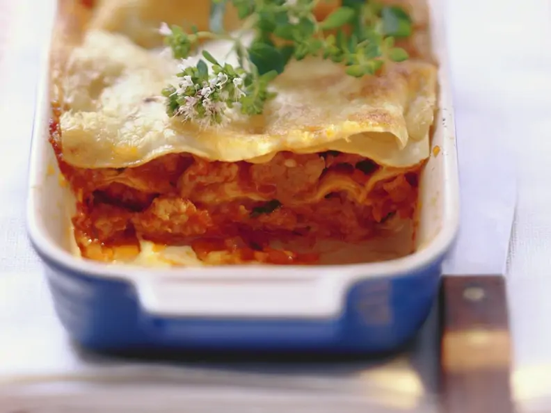 Lasagne mit Hähnchenbolognese