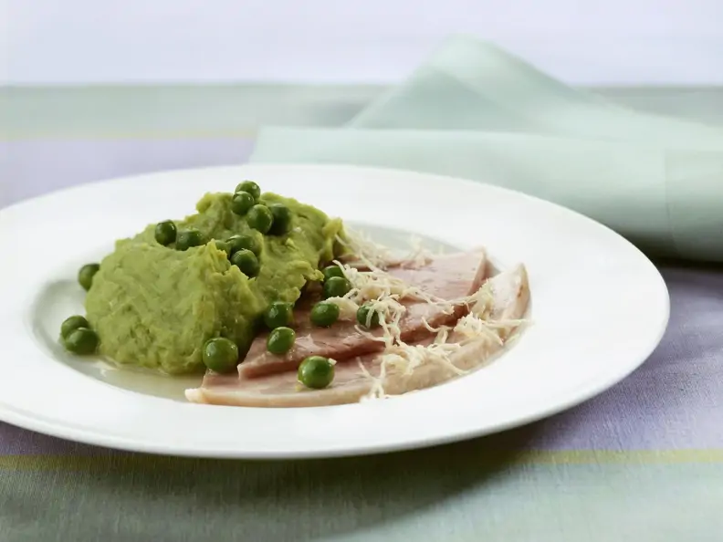 Osterschinken mit grünem Püree