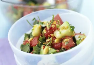 Thailändischer Melonensalat
