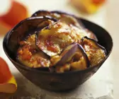 Scharfer Auberginensalat auf marokkanische Art