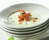 Melonenkaltschale mit Shrimps