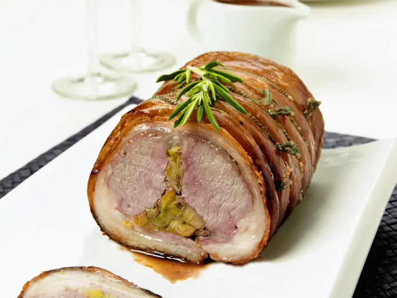Lammbraten mit Füllung