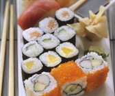 Verschiedene Sushi-Röllchen