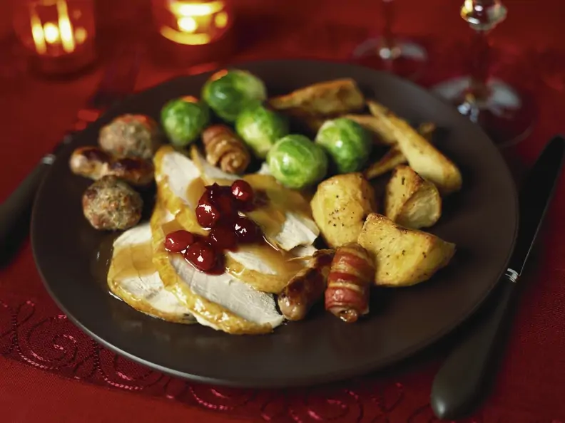 Weihnachtlicher Putenbraten
